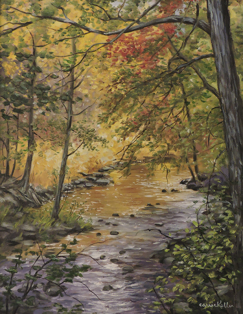 Fall River - Oil on Canvas
