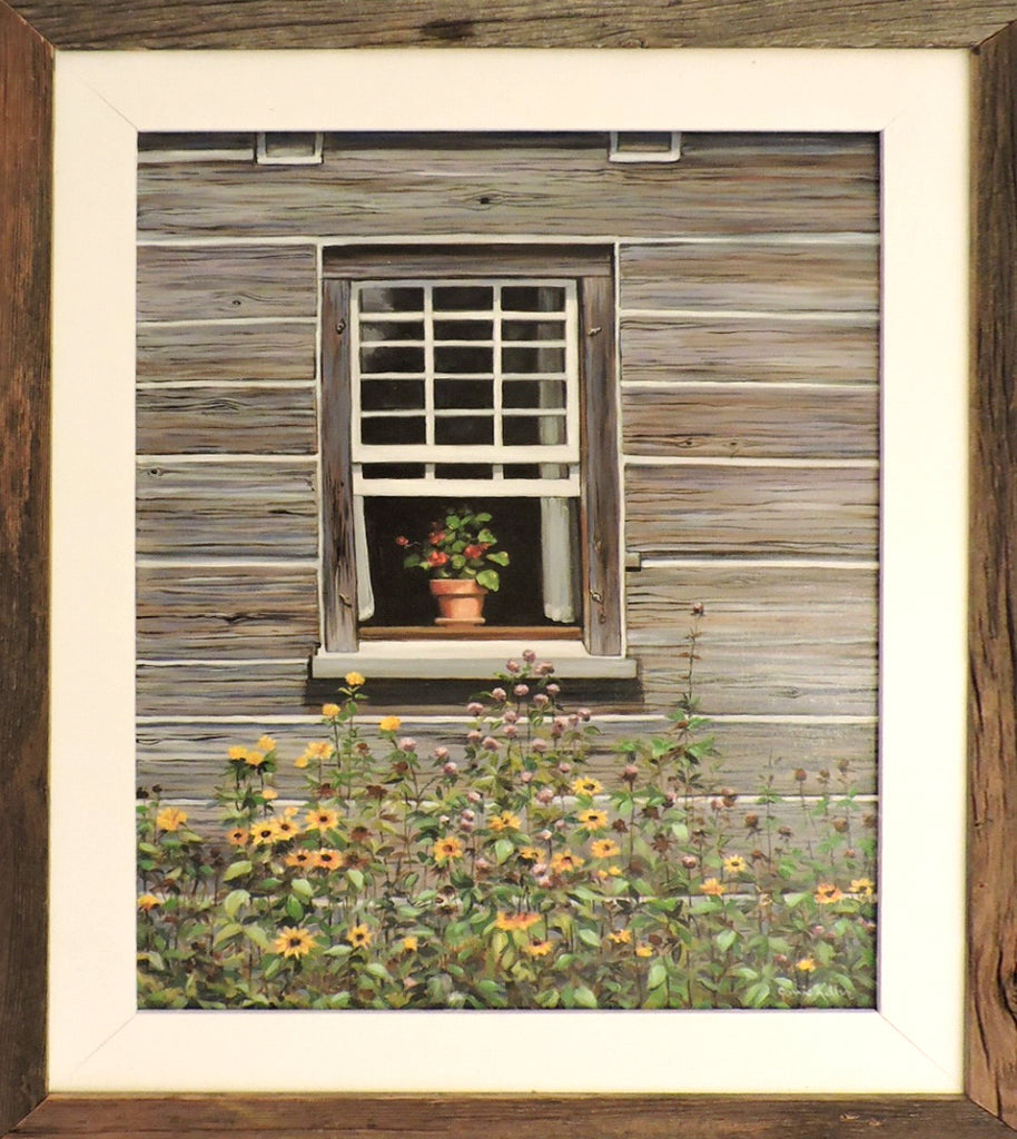 Window at Upper Canada Village - Oil on Canvas